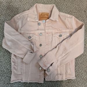 Pink denim jacket